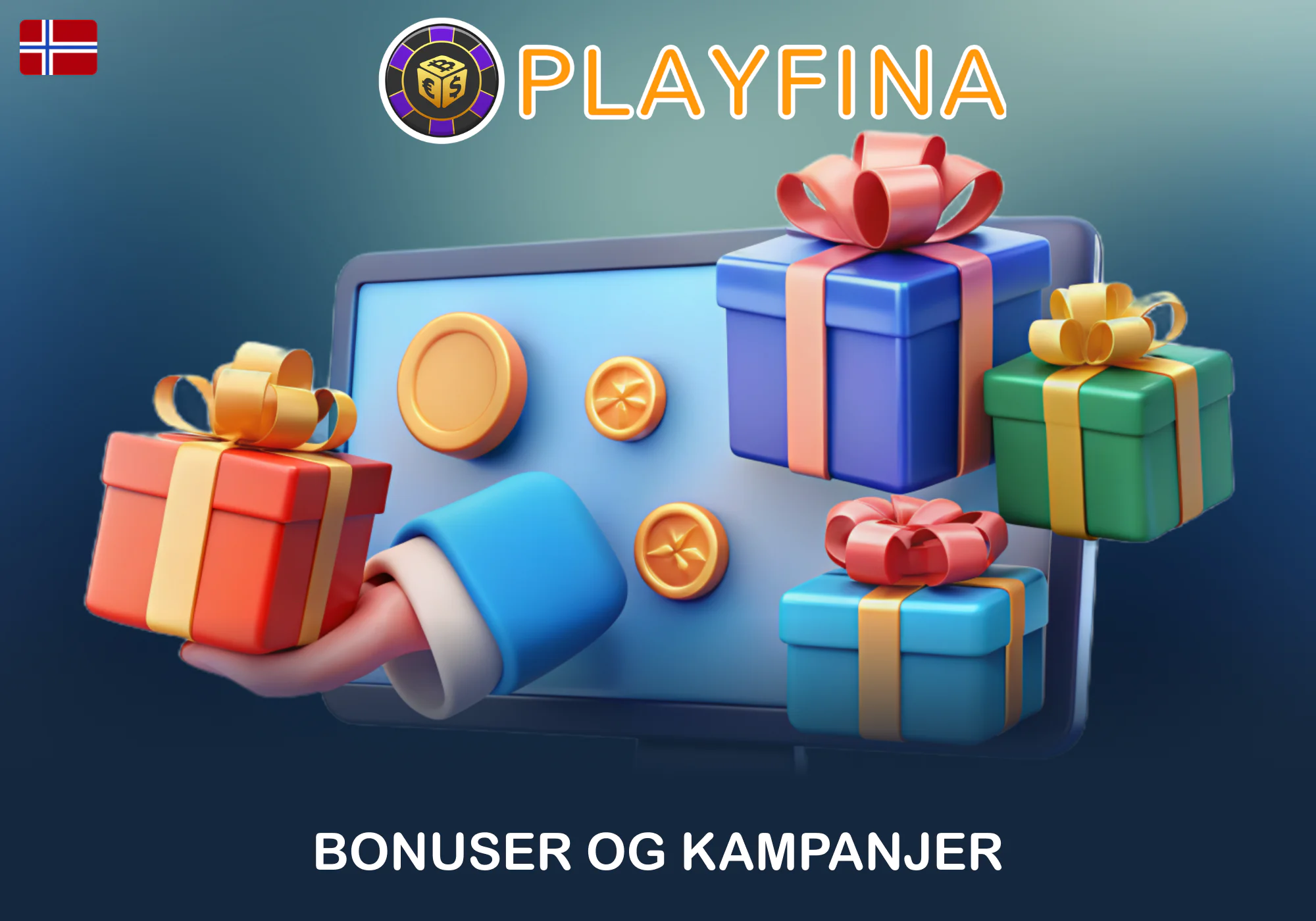 Oversikt over bonuser og kampanjer tilgjengelig hos Playfina
