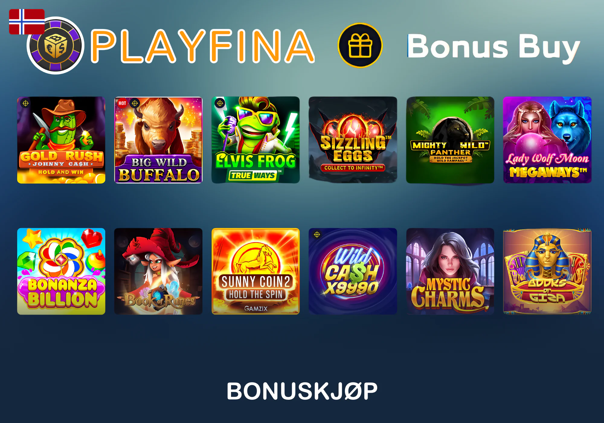 Bonus Buy-spilleautomater hos Playfina Norge