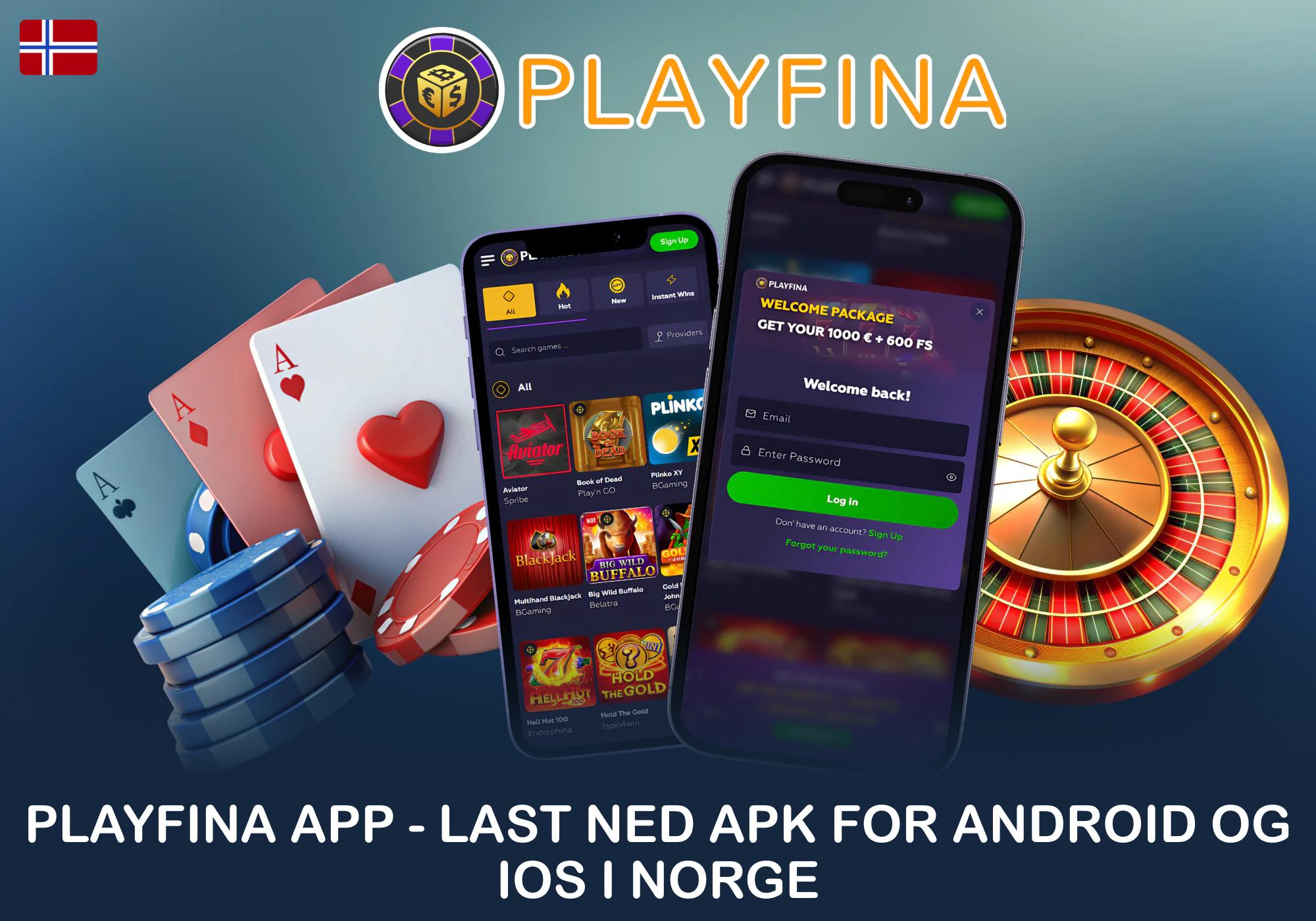 Playfina tilbyr brukerne en gratis mobilapplikasjon på Android og iOS