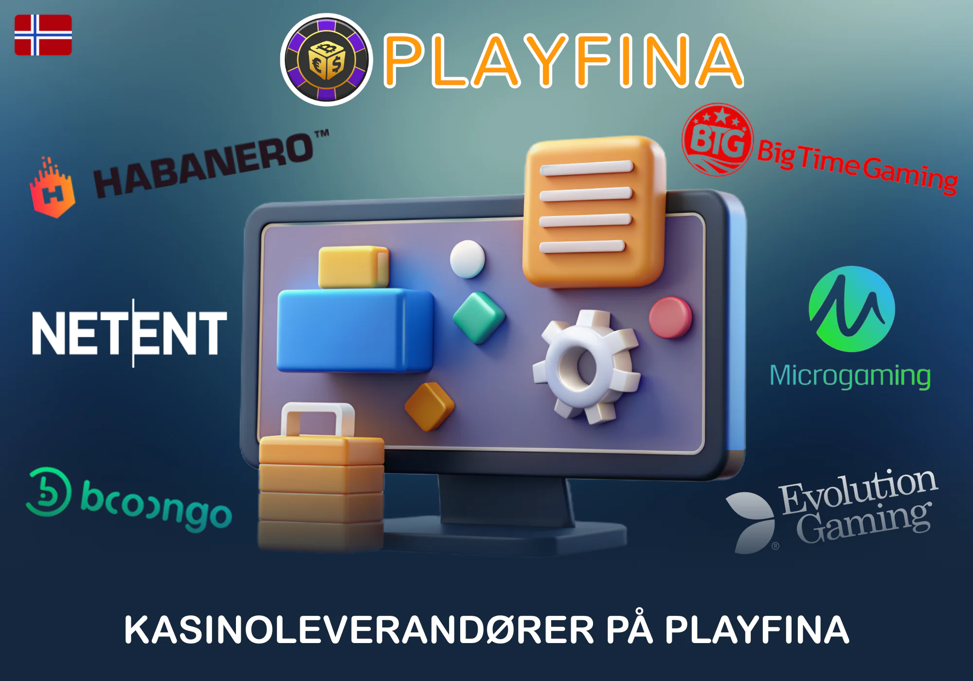 Spillleverandører hos Playfina tilgjengelig